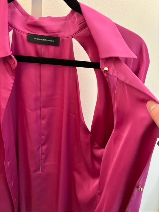 Les Bourdelles Des Garçons Size 44 Cutout Top/Lounge Wear, Made in Italy, New - Picture 7 of 16